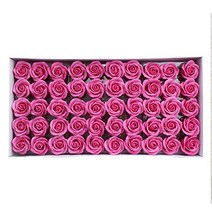 모리앤 프리미엄 DIY 장미 비누꽃머리 50p + 꽃대 50p, 진핑크