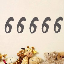 이니셜 스티커 5p 2세트, 연회색 6