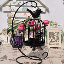 더자카 나비와버드 데코캔들홀더, 블랙