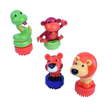 [브리스틀블록] 4종동물 캐릭터 4pcs, 혼합 색상