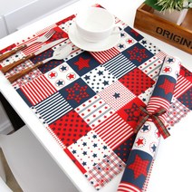 해피툴 방수 식탁매트 2개세트, 히든스타, 48 x 41 cm