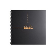 로디아 리버스 스프링 정방노트, 블랙, 1개