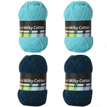 밀키코튼 플라워블랭킷DIY, E디자인 (스카이, 피콕)