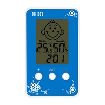 DGBOY 미니 스마일 디지털 온습도계 블루, 1개