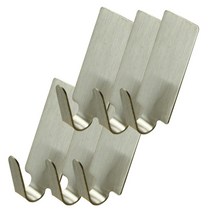 블럭마트 스테인레스후크 주방 행주걸이 사각 6개세트, 6개입