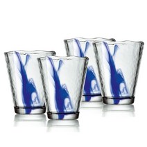 보르미올리 무라노 아쿠아 컵 270ml, 혼합색상, 4개