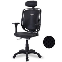 체어포커스 스너그 50 기본 올메쉬, 블랙