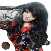 데일리가발 스크롤 제나라 리우 수리 가발세트, 밝은갈색, 1개