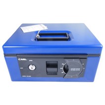 CARL 4종현금2중금고 CB-8560 A5 서류보관, 블루