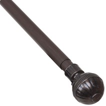 준앤컴퍼니 25mm 궁전캡 커튼봉 12호 250~360cm, 월넛, 1개
