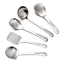 홈애니 키친툴 밥주걱 대 + 국자 대 + 뒤집개 대 + 요리스푼 대 + 건지기 세트, 병아리