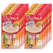 이나바 고양이 챠오츄르 간식, 닭가슴살, 12팩