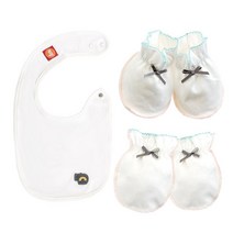 필리앤임프스 신생아 손발싸개 + 턱받이 세트