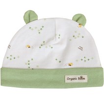 오가닉붐 신생아용 허니비 곰돌이모 여름용