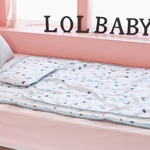 롤베이비 유아동 인견 침구세트 이불 + 패드 + 베개 (3D매쉬), 선인장