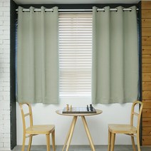 프리스페이스 베이직 작은창 암막커튼 세트