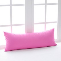 아임리빙 순면 솔리드 다용도 바디필로우 솜포함, 핫핑크