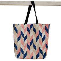 디자인스올 양면 방수 에코백 대, 지오메트릭