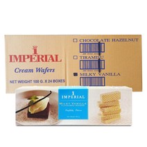 임페리얼 밀키 바닐라향 웨이퍼, 100g, 24개