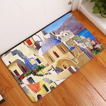 리빙팝 세계 도시 미끄럼방지 무릎보호 주방매트, NO 19