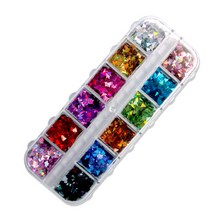 네일트렌드 AB 글리터 세트, 삼각, 1세트