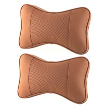 엠노블 브리드 리무진 가죽 목쿠션 2p, 브라운