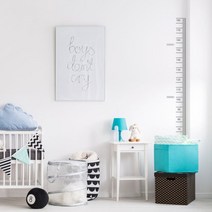 꿀밤 심플 키재기 왼쪽숫자 포인트스티커, 그레이