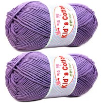 행복뜨기 키즈코튼 뜨개실 2p, 313 베이비보라, 2개