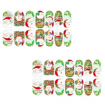 뷰티팝 크리스마스 에디션 스티커 네일스티커, A, 2세트