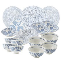 에라토 파랑새의아침 4인 그릇 19p 세트, 1세트, 7종