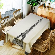 아울리빙 아트 디자인 주방 테이블보, E, 140 x 180 cm