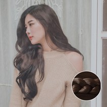 가발나라 밀착스킨 12섹션 스윗선데이 50 cm 붙임머리, 레드브라운, 1개