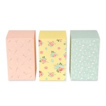 왈가닥스 해피니스 기프트 박스 M 3p, 체리블라썸 핑크, 시크릿가든, 트리 민트, 1세트