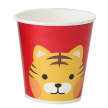 황씨네도시락 캐릭터 종이컵 호랑이, 1개입, 70개