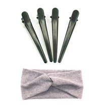 루머스 골지 꼬임 헤어밴드 HU154 + 집게핀 HU136 4p 세트