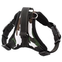 아이앤엘 강아지 하네스 화이트밀리터리, 1개
