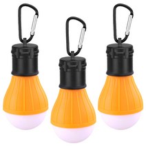 블럭마트 LED 캠핑전등 고리형, 옐로우, 3개입