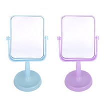 블루마토 직사각형 플라스틱 회전 양면 탁상거울 5-A 2p, 랜덤 발송