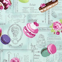 유와 코튼 스위트 란도우 앤틱 스위트 패브릭원단, 민트