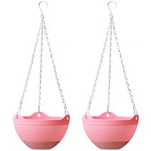 마켓감성 컬러 행잉 화분 걸이 2p, 핑크