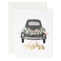 라이플페이퍼 JUST MARRIED GETAWAY 카드   봉투, 혼합 색상, 1세트