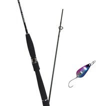 원다 마리솔 루어낚싯대 602L + 다미끼크라프트 메탈지그 앤 피카 스푼 A 3.5g, 008 RAINBOW