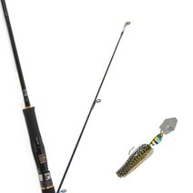 원다 아발론 루어낚싯대 662M 스피닝 + 다미끼 스커트베이트 트램블 지그 10.7g, 01 BLUE GILL