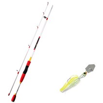 아피스 배스게임 XT 루어낚싯대 + 다미끼 스커트베이트 트램블 지그 10.7g, 낚싯대(화이트), 지그(03 CHART SHAD)
