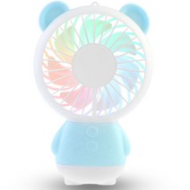 비쉐르 큐티 큐티 에어라인 휴대용 선풍기 러블리 곰돌이, 스카이