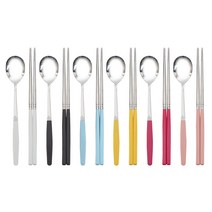 픽미 수저세트 베이직 믹스 6컬러, 1세트, 숟가락 6p + 젓가락 6p