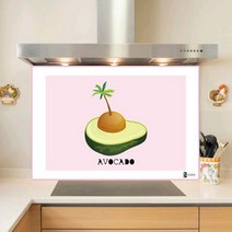 키센주방아트보드 아보카도 타일 800 x 570 mm, 핑크, 1개