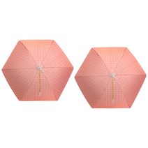 블럭마트 보온보냉 밥상보 격자핑크, 2개입