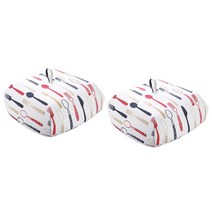 블럭마트 보온보냉 밥상보 푸드커버 레드, 2개입