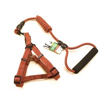알럽펫 반려견 고급 하네스 세트 M, 브라운, 1개